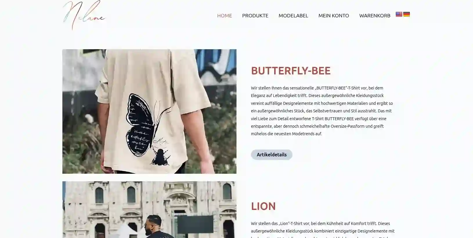 nelane.de — WooCommerce Shop