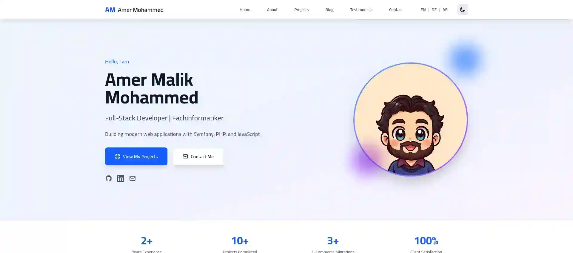 sym-port — Multilingual Portfolio